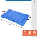 Ver imagem 2 de Colchonete para Cachorro Gato Caminha Pet Impermeável 60x90 Azul