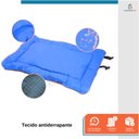 Ver imagem 3 de Colchonete para Cachorro Gato Caminha Pet Impermeável 60x90 Azul