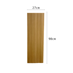 Painel Ripado Versátil: 01 unid.90x27cm larg. Talatto Painéis Preto TX - 8