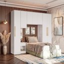 Ver imagem 1 de Quarto Modulado Kappesberg Adapt Branco 4 Peças 247cm