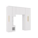 Ver imagem 3 de Quarto Modulado Kappesberg Adapt Branco 4 Peças 247cm