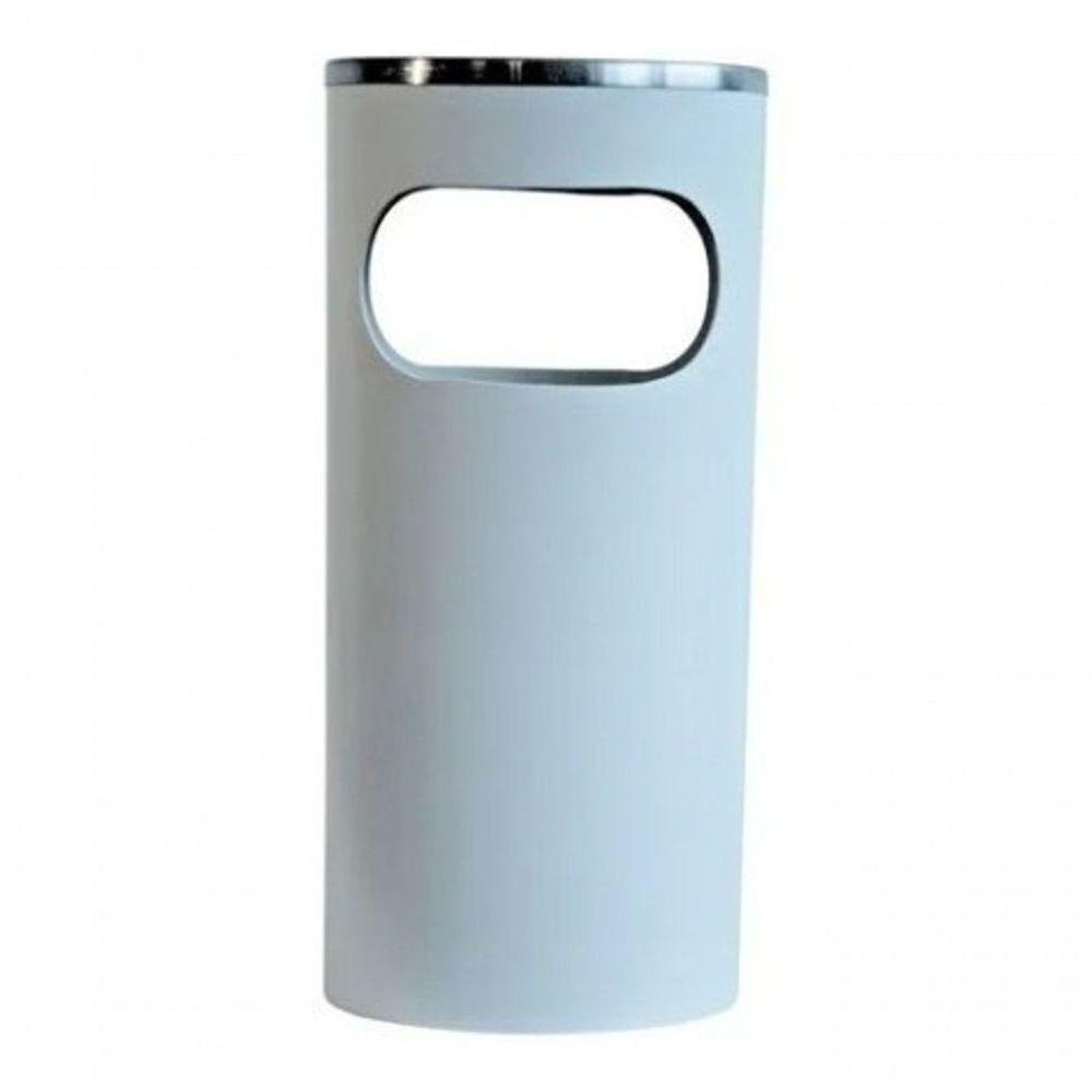 Cinzeiro Lixeira em Pintura Epóxi com Aro em Inox 22l - 2
