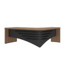 Ver imagem 3 de Escrivaninha Mesa Escritório Diretor em L em Tamburato