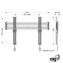 Ver imagem 4 de Suporte para Tv de Parede Fixo Lcd Led Plasma de 32 a 75 E600 Elg