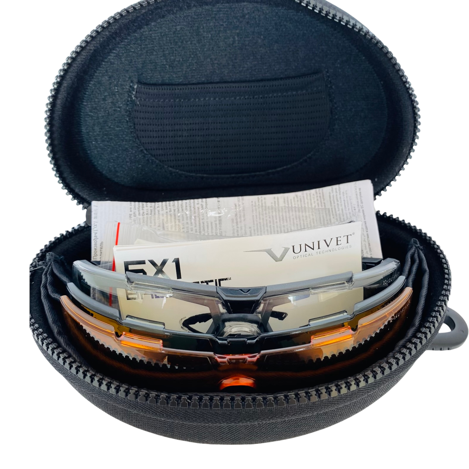 Kit Óculos Proteção Balístico Univet 5x1 Com 3 Lentes + Case - 10