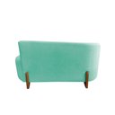 Ver imagem 7 de Namoradeira Sofá Feijão Lounge 120cm Orgânica Veludo Acqua