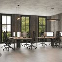 Ver imagem 3 de Cadeira Escritório Presidente NR17 Office Tela Mesh Lugano Preto