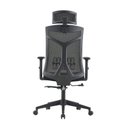 Ver imagem 2 de Cadeira Escritório Presidente NR17 Office Tela Mesh Lugano Preto
