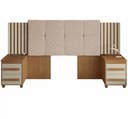 Ver imagem 2 de Cabeceira de Cama Box Ripado Casal/Queen/King Síria Cinamomo/Off White