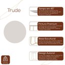 Ver imagem 6 de Conjunto Mesa Lateral de Canto Trude 100% MDF 55cm x 45cm x 45cm Branco