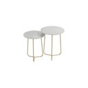 Ver imagem 4 de Conjunto Mesa Lateral de Canto Trude 100% MDF 55cm x 45cm x 45cm Branco