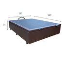 Ver imagem 2 de Base Cama Box Baú Casal Corano Marrom