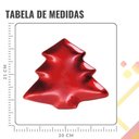 Ver imagem 2 de Prato Pinheiro Vermelho Decoração Natal - 1 Unidade