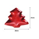 Ver imagem 4 de Prato Pinheiro Vermelho Decoração Natal - 1 Unidade