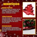 Ver imagem 5 de Prato Pinheiro Vermelho Decoração Natal - 1 Unidade