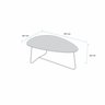 Mesa de Centro Trude Organica 35cm X 90cm X 60cm - 3