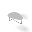 Ver imagem 2 de Mesa de Centro Trude Organica 100% MDF 35cm x 90cm x 60cm Branco