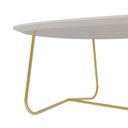 Ver imagem 4 de Mesa de Centro Trude Organica 100% MDF 35cm x 90cm x 60cm Cinza
