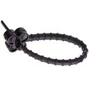 Ver imagem 4 de 12 Lacres Reutilizáveis Cinta Plástica 17cm Formato Borboleta Preto Crippa