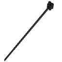 Ver imagem 2 de 12 Lacres Reutilizáveis Cinta Plástica 17cm Formato Borboleta Preto Crippa