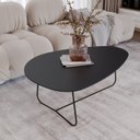 Ver imagem 1 de Mesa de Centro Trude Organica 100% MDF 35cm x 90cm x 60cm Preto