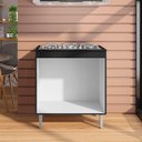 Ver imagem 4 de Balcão Gabinete Pia 120cm e Armário para Cooktop Preto