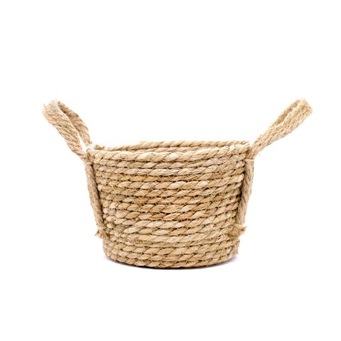 Cesto de Fibra Natural Seagrass 13,5x21x23 cm - D’Rossi