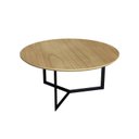 Ver imagem 2 de Mesa de Centro Trento Redonda 100% MDF 30cm x 67cm x 67cm Marrom