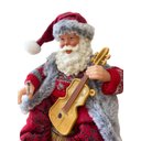 Ver imagem 2 de Boneco Natal Papai Noel Músico Violinista em Resina 27,5 Cm
