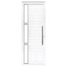 Porta Lambril C/puxador Vision 3 Vidros 2,10 X 0,90 Esquerda Alumínio Branco - 1