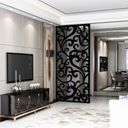 Ver imagem 1 de Painel Vazado Divisória Mdf Maori Preto - 0,90x2,60m