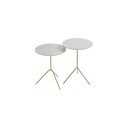 Ver imagem 2 de Conjunto Mesa Lateral de Canto Pugly 55x40x40cm Branco 100% MDF