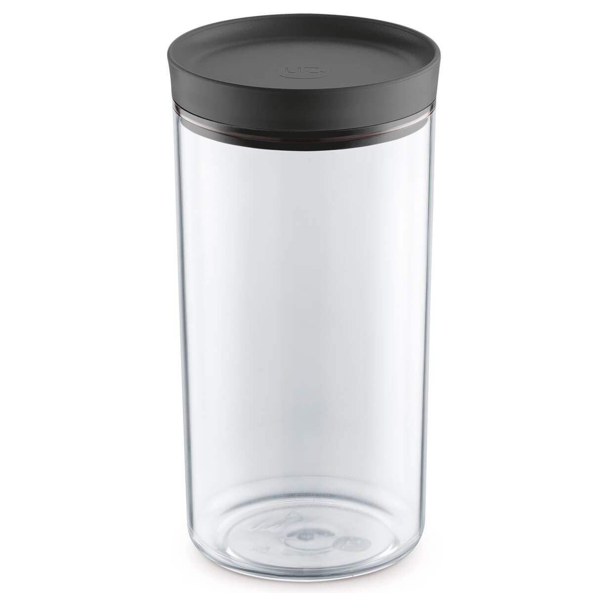 Conjunto de 3 Potes Herméticos de Plástico Com Tampa Uz 2L 1,9L 1,4L Preto - 3