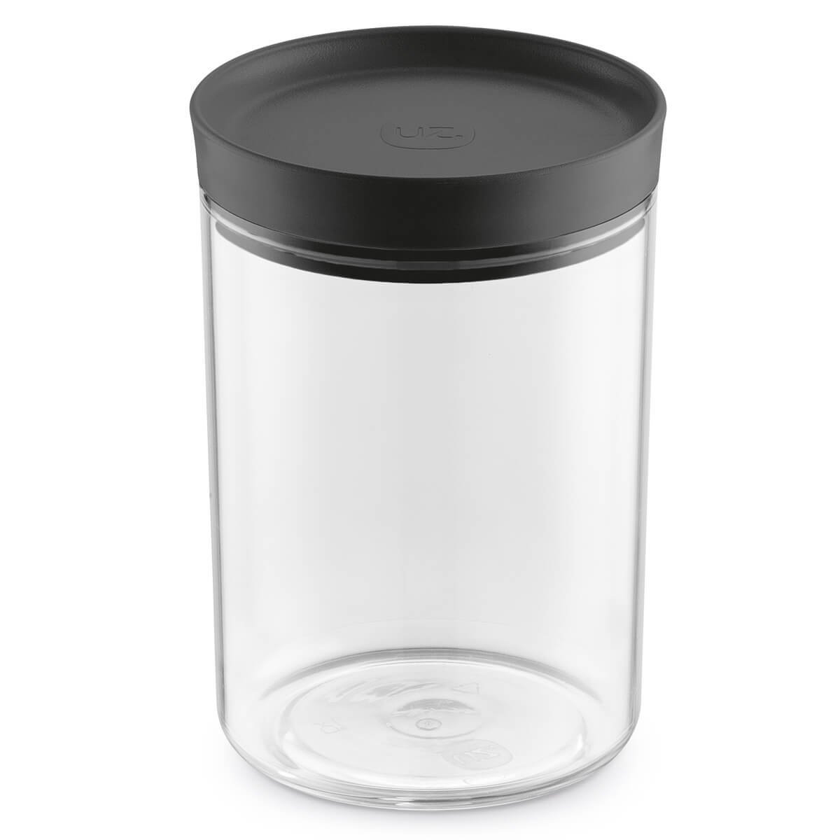 Conjunto de 3 Potes Herméticos de Plástico Com Tampa Uz 2L 1,9L 1,4L Preto - 4