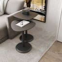 Ver imagem 4 de Conjunto Mesa Lateral de Canto Keva 40x40x53cm Preto