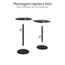 Ver imagem 7 de Conjunto Mesa Lateral de Canto Keva 40x40x53cm Preto