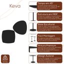 Ver imagem 6 de Conjunto Mesa Lateral de Canto Keva 40x40x53cm