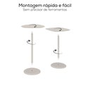 Ver imagem 6 de Conjunto Mesa Lateral de Canto Keva 40x40x53cm Cinza