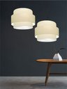 Ver imagem 4 de Lustre Sala de Jantar com Desvio Vivare Md-4397 Cúpula em Tecido 40cm Lustres Vivare Lustre para Sal