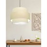 Lustre Sala de Jantar com Desvio Vivare Md-4397 Cúpula em Tecido 40cm Lustres Vivare Lustre para Sal - 3