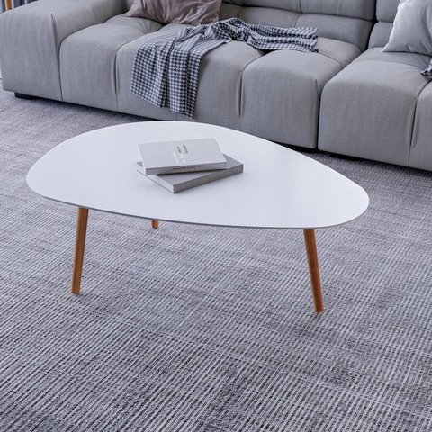 Mesa de Centro Vesta Organica 35cm x 90cm x 60cm Branco