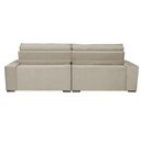 Ver imagem 6 de Sofá Retrátil e Reclinável 2.12M com Molas Cama Inbox Estilo Suede Velusoft Bege