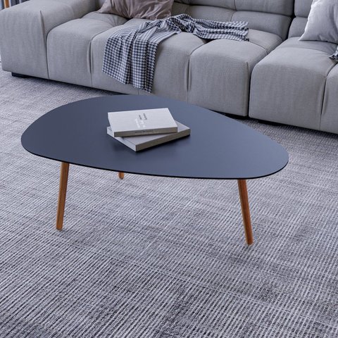 Mesa de Centro Vesta Organica 35cm x 90cm x 60cm Preto