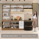 Ver imagem 5 de Armário de Cozinha Completa 270cm Rustic/branco Agata Madesa 11