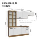 Ver imagem 3 de Armário de Cozinha Completa 270cm Rustic/branco Agata Madesa 11