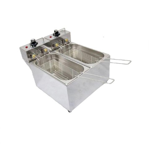 Fritadeira Elétrica 2 Cubas Plus Aço Inox 08l 110v 4000w