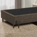 Ver imagem 2 de Base Cama Box Solteiro com Cama Auxiliar 0,96 Laura Vilajo: Suede Marrom