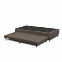 Ver imagem 3 de Base Cama Box Solteiro com Cama Auxiliar 0,96 Laura Vilajo: Suede Marrom