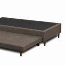 Ver imagem 4 de Base Cama Box Solteiro com Cama Auxiliar 0,96 Laura Vilajo: Suede Marrom