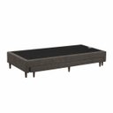 Ver imagem 5 de Base Cama Box Solteiro com Cama Auxiliar 0,96 Laura Vilajo: Suede Marrom